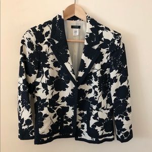 J. Crew Linen Floral Blazer
